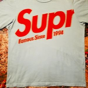 Supreme Spellout Blur Logo Tee